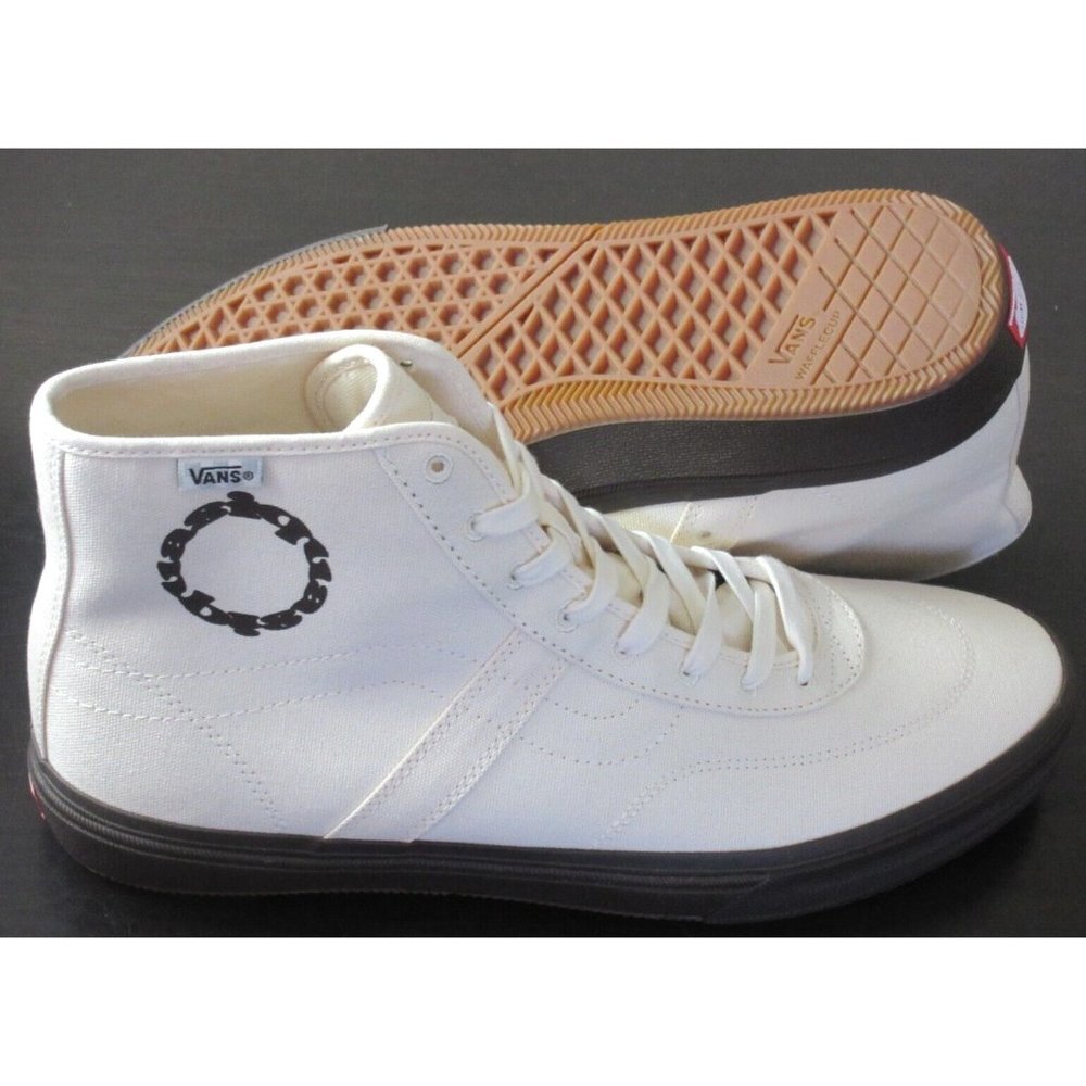 Vans x Quasi Men's Gilbert Crocket Hi Decon White Canvas shoes Sizes NIB - Picture 5 of 8